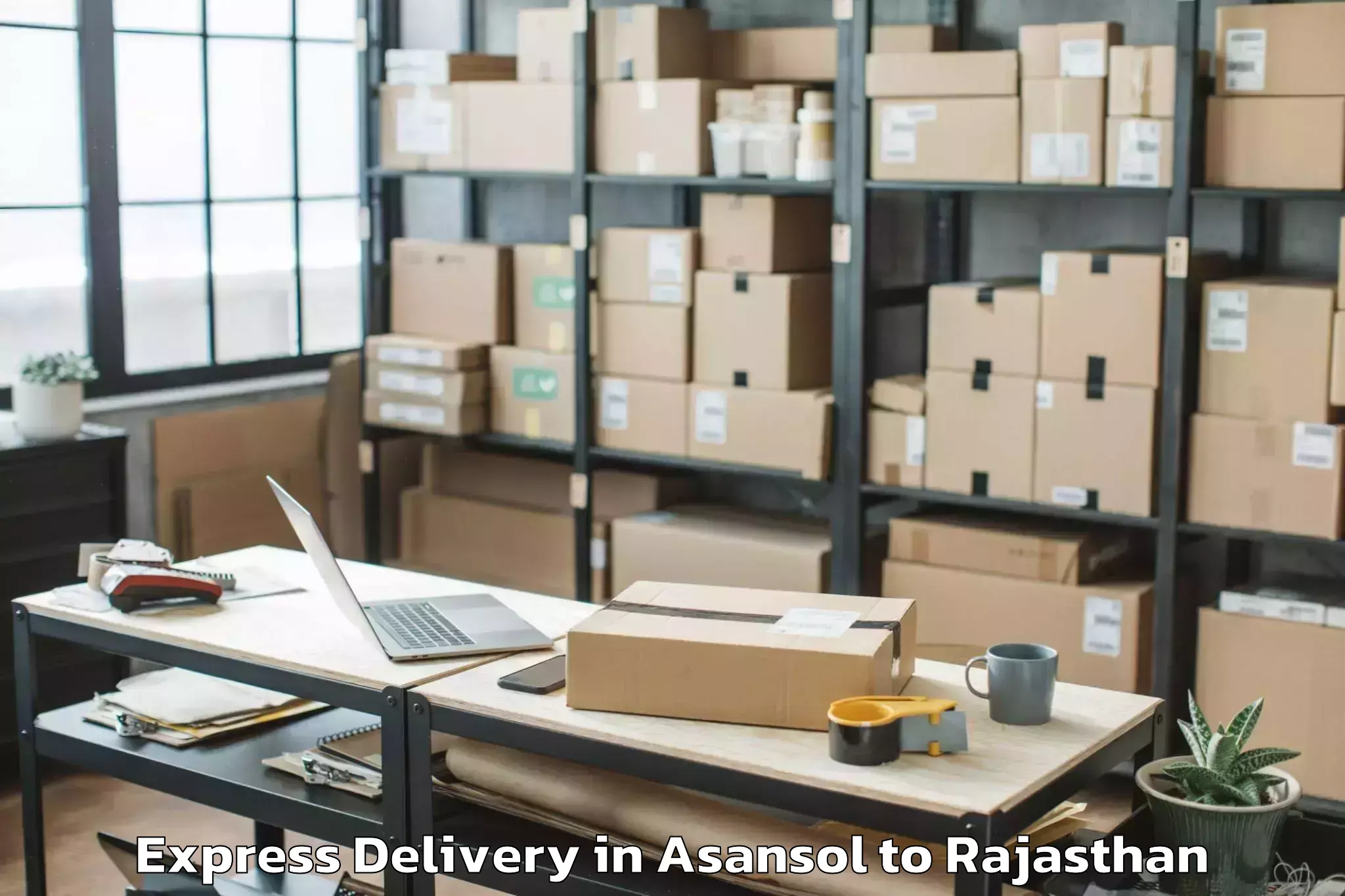 Quality Asansol to Icfai University Jaipur Jaipur Express Delivery